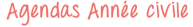 Agendas Annes Civile